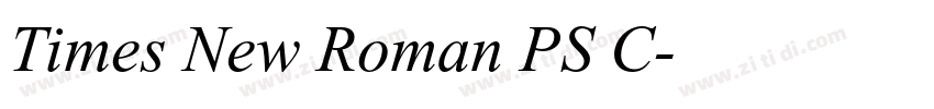 Times New Roman PS C字体转换 Times New Roman PS C字体转换